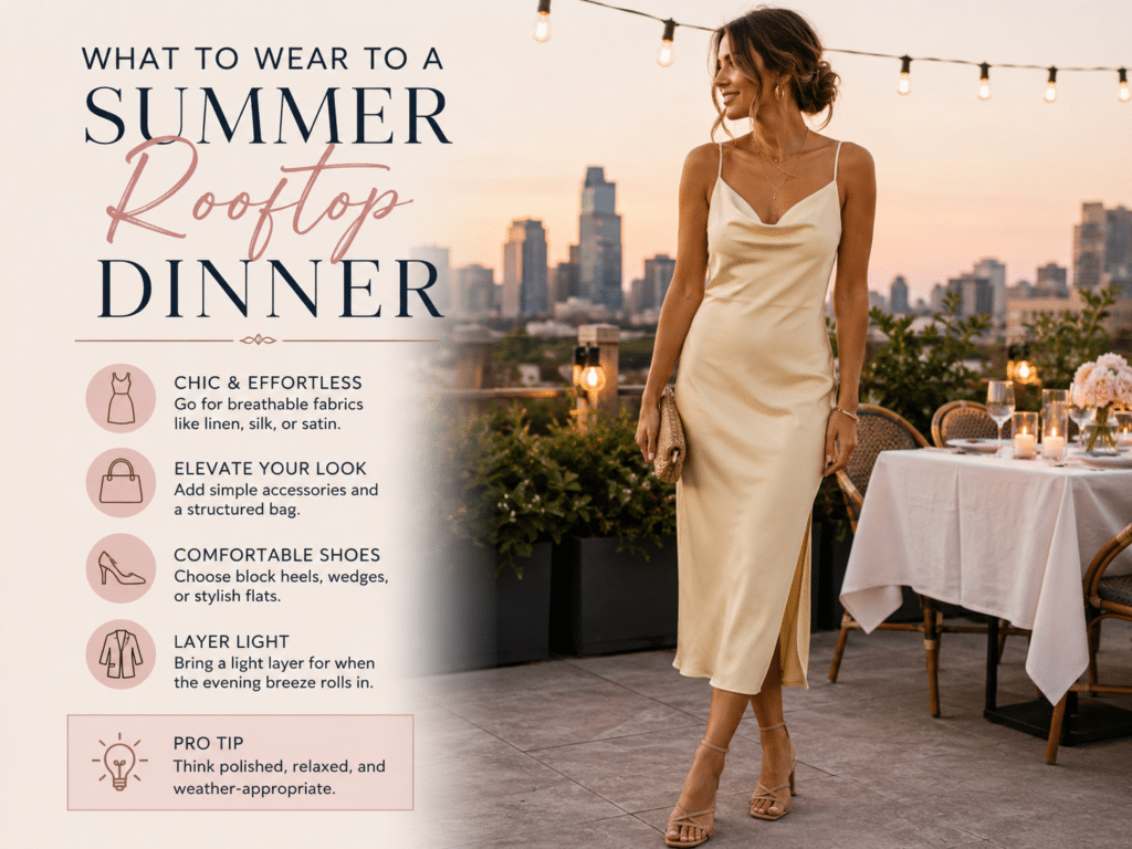 What to Wear to a Summer Rooftop Dinner: The Quiet Luxury Edit what to wear to a rooftop dinner
