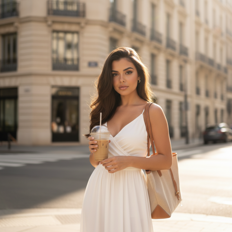 How I Turn a Simple White Dress Into a Weekend Mood